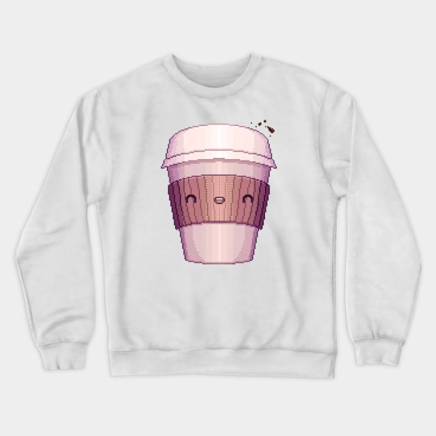Happy Coffee Crewneck Sweatshirt by gabdoesdesign